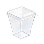 Packnwood Clear Plastic Lid for all "TAITI" Cups, 2.12" x 0.39", Case of 600