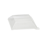 Packnwood Clear Klarity Lid, 5.11" x 5.11" x 1.18" H, Case of 100