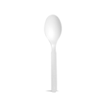 Packnwood Compostable & Heat Proof White Spoon, 6", Case of 1000