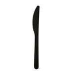 Packnwood Compostable & Heat Proof Black Knife, 6", Case of 1000