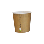 Packnwood Compostable Single Wall Paper Cup, 4 oz, 2.4" Dia. x 2.4" H, Case of 1000 