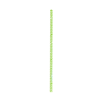 Packnwood Durable Unwrapped Lime Green & White Chevron Design Paper Straws, .2