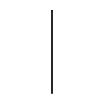 Packnwood Durable Solid Black Cocktail Paper Straws, 0.2" Dia. x  5.7" H, Case of 3000