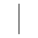 Packnwood Durable Solid Black Cocktail Paper Straws, 0.2