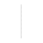 Packnwood Durable Solid White Cocktail Paper Straws, 0.2