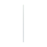 Packnwood Durable Unwrapped Solid White Paper Straws, .2" Dia. x 7.75", Case of 3000
