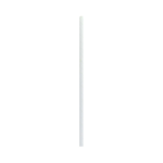 Packnwood Durable Wrapped Solid White Paper Straws, .2" Dia. x 7.75", Case of 3000