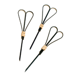 PacknWood Fotsy Black Bamboo Skewer, 3.9" - Case of 2000