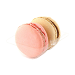 Packnwood Insert for 2 Macarons with Clip Closure, 2.5" x 2.6" x 1" - Pack of 50
