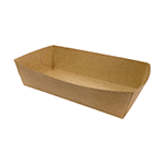 Packnwood Kraft Stack Tray, 7.5" x 2" x 3.3" - Case of 300