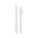 Packnwood Majesty Clear Cutlery Kit, 2 in 1, 7.55" x 1.37", Case of 250