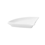 Packnwood Mini White Fan-Shaped Dish, 3.9