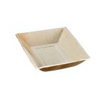 Packnwood Palm Leaf Plate with Square Corners & Slanted Edges, 7" x 5" x 1.2" H, Case of 100