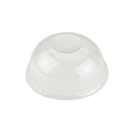Packnwood PLA Composable Clear Dome Lid with Round Hole for 210GPLA300 560, 3.7" Dia., Case of 1000