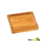 Packnwood PODA Bamboo Mini Square Dish, 2.4