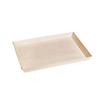 Packnwood Rectangular Samurai Wooden Serving Tray, 10.7