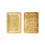 Packnwood Rectangular Bamboo Leaf Plate, 7.9" x 5.5" x 0.4" H, Case of 100