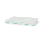 Packnwood Rectangular Transparent Green Klarity Tray, 7