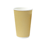 Packnwood Ripplay Beige Cups, 16 oz., 3.5