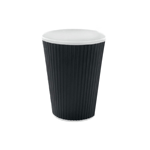 Packnwood Ripplay Black Cups, 20 oz., 3.5" Dia. x 6.1" H, Case of 500