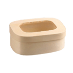 PacknWood Saga Wooden Box, 4.2" x 3.1" x 1.95" - Case of 100