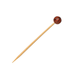 Packnwood Sports Themed Bamboo Skewers, Basketball, 4.7", Case of 1000