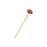 Packnwood Sports Themed Bamboo Skewers, Football, 4.7", Case of 1000