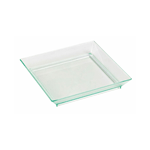 Packnwood Square Mini Transparent Dish, 4" x 4", Case of 100