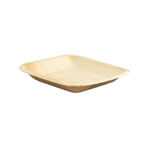 Packnwood Square Palm Leaf Plate with Round Corners, 6.3