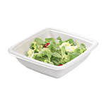 Packnwood Square Sugarcane Salad Bowl, 25 oz, 7.7" x 1.9" H, Case of 300