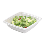 Packnwood Square Sugarcane Salad Bowl, 25 oz, 7.7