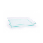 Packnwood Square Transparent Green Klarity Dish, 5.1" x 5.1", Case of 100