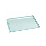 Packnwood Transparent Green Klarity Tray, 15" x 10.7", Case of 50