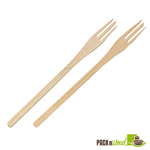 Packnwood Trident Bamboo Fork, 5.5", Case of 500