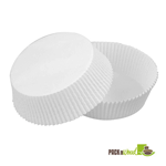 Packnwood White Baking Liner Cup, 1.25" x 1.7", Case of 100