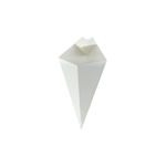 Packnwood White Paper Cones with Dipping Sauce Compartment, 5 oz, 7.5