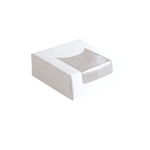 Packnwood White Pastry Box with Window, 4