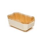 Panibois Bakeable Wooden Duc Baskets 6 7/8" x 4" x 2 3/4" - Case of 100