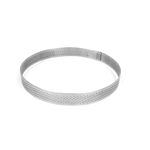 Pavoni "Progetto Crostate" Perforated Stainless Round Tart Ring 7-1/2" (19cm) Dia. x 3/4" (2cm) High 