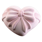 Pavoni Pavocake Silicone 'CADEAU' Heart Mold with Bow, 180mm x 162mm x 67mm