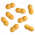 Pavoni Pavoflex PX3230 Mini Peanut Silicone Mold, 16 Cavities