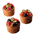 Pavoni Pavoflex PX43127 PANIER Basket Silicone Mold, 12 Cavities