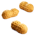 Pavoni Pavoflex PX43132 Peanut Silicone Mold, 12 Cavities