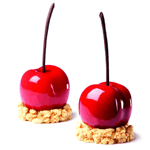 Pavoni Pavoflex Silicone Tutti Frutti 3D Mold, Cherry/Peach, 58mm x 53mm x 46mm H, 20 cavities