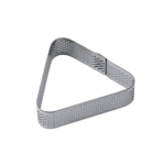 Pavoni Perforated Stainless Mini Oval Tart Ring, 73 x 20 mm H