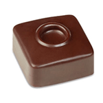 Pavoni Polycarbonate Chocolate Mold, "Point" Square 21 Cavities