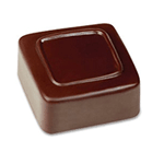 Pavoni Polycarbonate Chocolate Mold, "Line" Square 21 Cavities