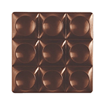 Pavoni Polycarbonate Chocolate Mold, Mini Bricks, 6 Cavities