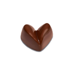 Pavoni Polycarbonate Chocolate Mold, Split Heart, 21 Cavities