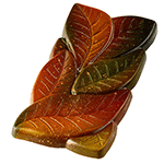 Pavoni Polycarbonate Leaves Bar Chocolate Mold, 3 Cavities